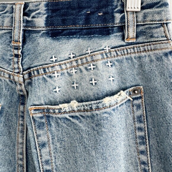 KSUBI Playback "Skream Trashed" High Waisted Distressed Jean, size 26 - Picture 10 of 13